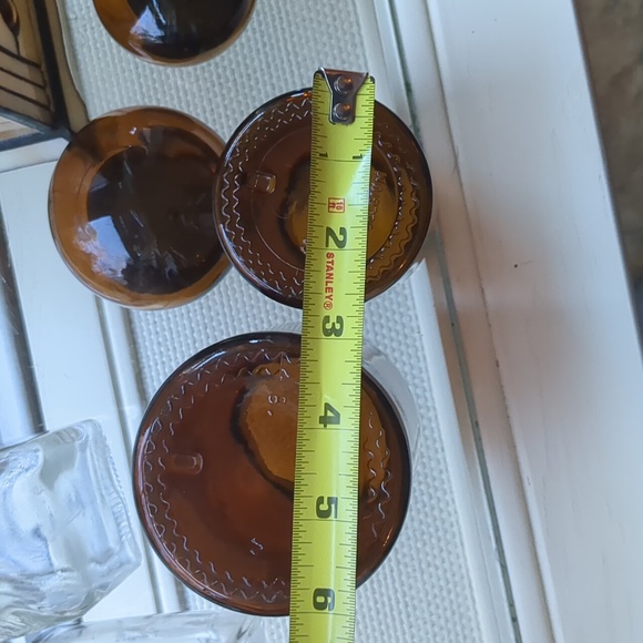 Two Belgium Brown Glass Containers with Lids - Picture 6 of 6